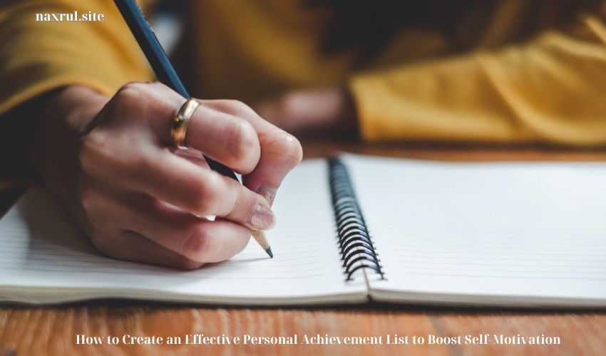 How to Create an Effective Personal Achievement List to Boost Self-Motivation